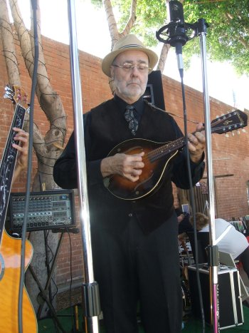 Jim on the mandolin