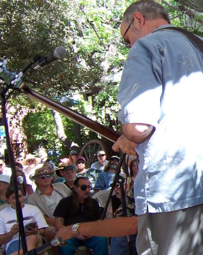 Jim's view of the audience at the Tucson Folk Festival